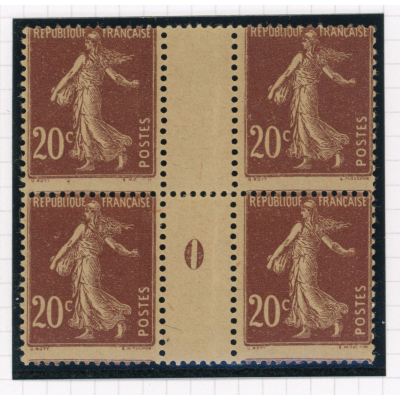 YT 139 - Neuf xx - Millesime 0 - Bloc de 4