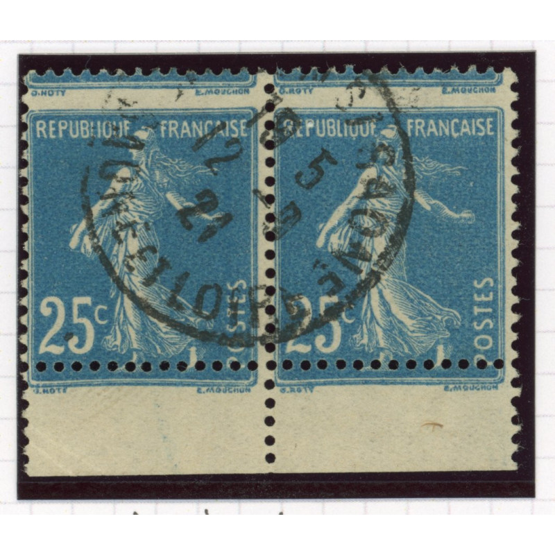 YT 140 - Oblitere - Variete - Impression a Cheval