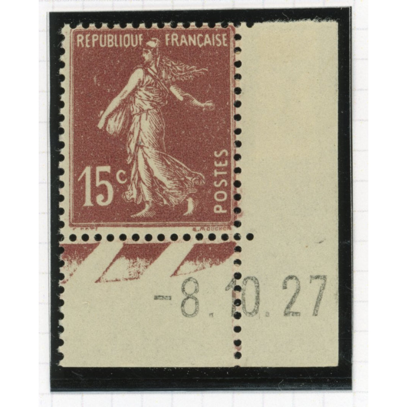 YT 189 - Neuf xx - Coin date 8/10/27