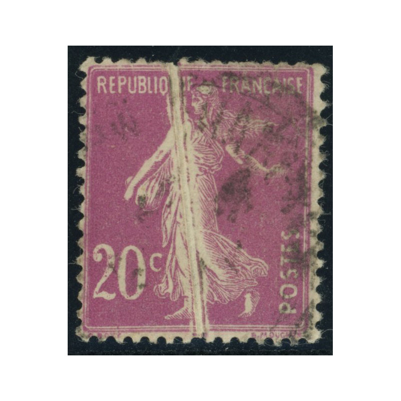 YT 190 - Oblitere - Variete - Plis Accordon