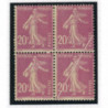 YT 190 - Neuf x - Variete - Plis accordon - Bloc de 4