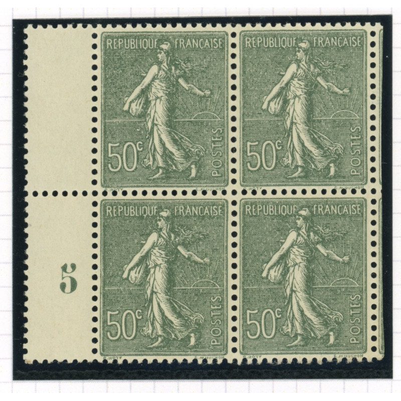 YT 198 - Neuf xx - Bloc de 4 - Millesime 5