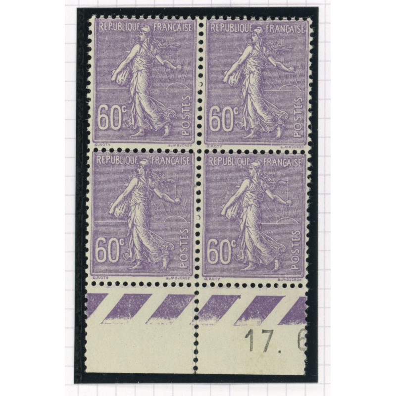 YT 200 - Neuf xx - Bloc de 4 - Coin date