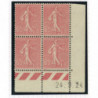 YT 130 - Neuf xx - Bloc de 4 - Coin date 24/9/24