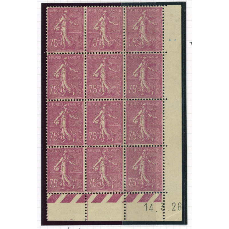 YT 202 - Neuf xx - Variete - Bloc de 12