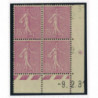 YT 202 - Neuf xx - Bloc de 4 - Coin date 9/2/31