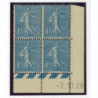 YT 205 - Neuf xx - Bloc de 4 - Coin date 7/10/29