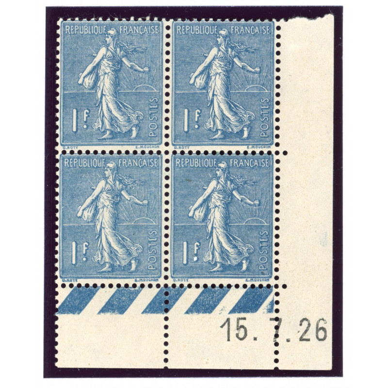 YT 205 - Neuf xx - Bloc de 4 - Coin date 15/7/26