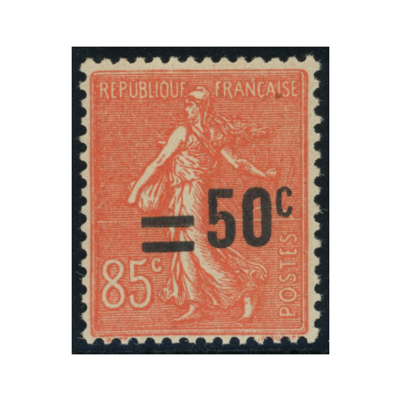 YT 221 - Neuf xx - Variete - Surcharge decale