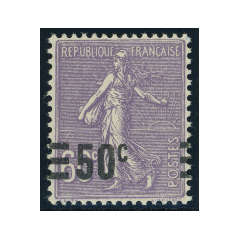 YT 223 - Neuf xx - Variete - Surcharge decale