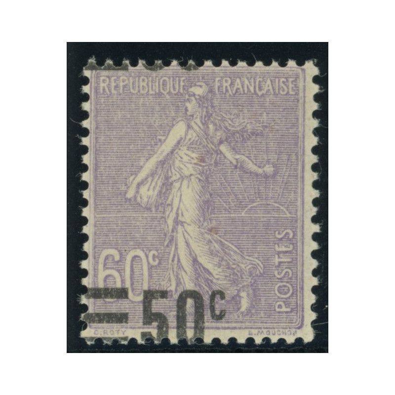 YT 223 - Neuf xx - Variete - Surcharge decale