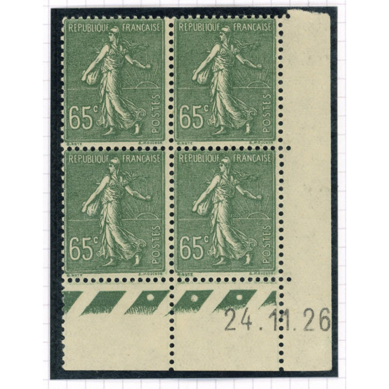 YT 234 - Neuf xx - Bloc de 4 - Coin date 24/11/26