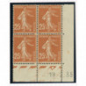 YT 235 - Neuf xx - Bloc de 4 - Coin date 19/2/35