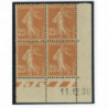 YT 235 - Neuf xx - Bloc de 4 - Coin date 11/12/30