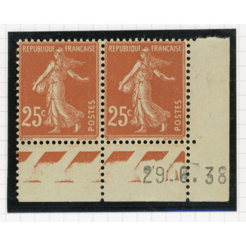 YT 235 - Neuf xx - Coin date 29/6/38