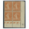 YT 235 - Neuf xx - Bloc de 4 - Coin date 5/2/30