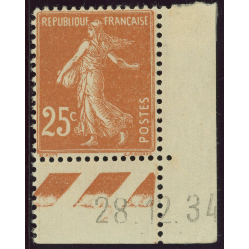 YT 235 - Neuf xx - Coin date 28/12/34