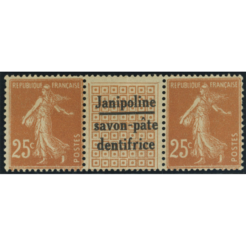 YT 235 - Neuf xx - Paire avec intervalle "Janipoline" dentifrice