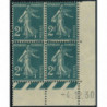 YT 239 - Neuf xx - Bloc de 4 - Coin date 4/12/30