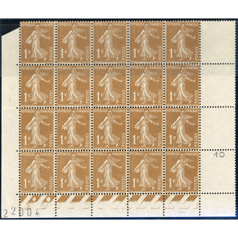 YT 277 - Neuf xx - Bloc de 20