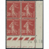 YT 360 - Neuf xx - Bloc de 4 - Coin date 24/10/38