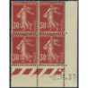 YT 360 - Neuf xx - Bloc de 4 - Coin date 2/11/37