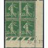 YT 361 - Neuf xx - Bloc de 4 - Coin date 25/10/37