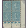 YT 362 - Neuf xx - Bloc de 4 - Coin date 25/11/38