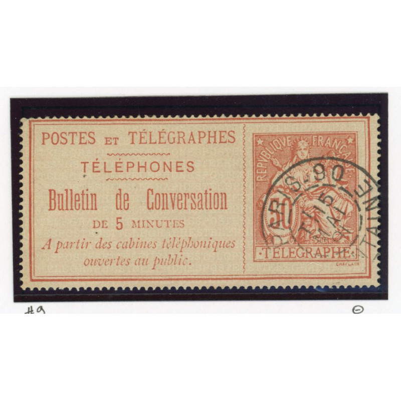 Telegraphe - Telephone - YT 9 - Oblitere