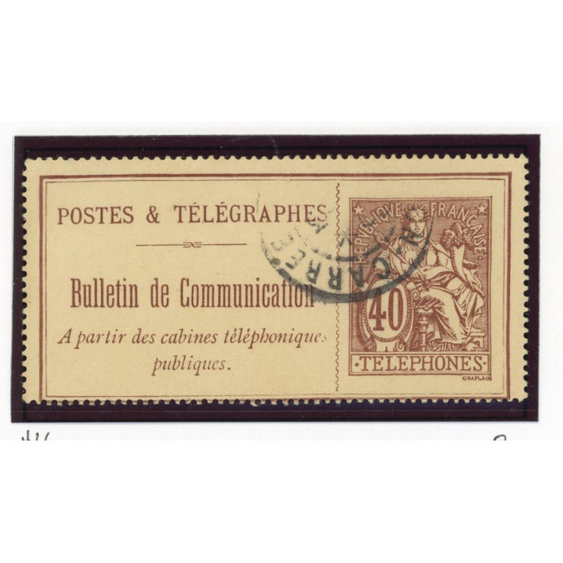 Telegraphe - Telephone - YT 26 - Oblitere