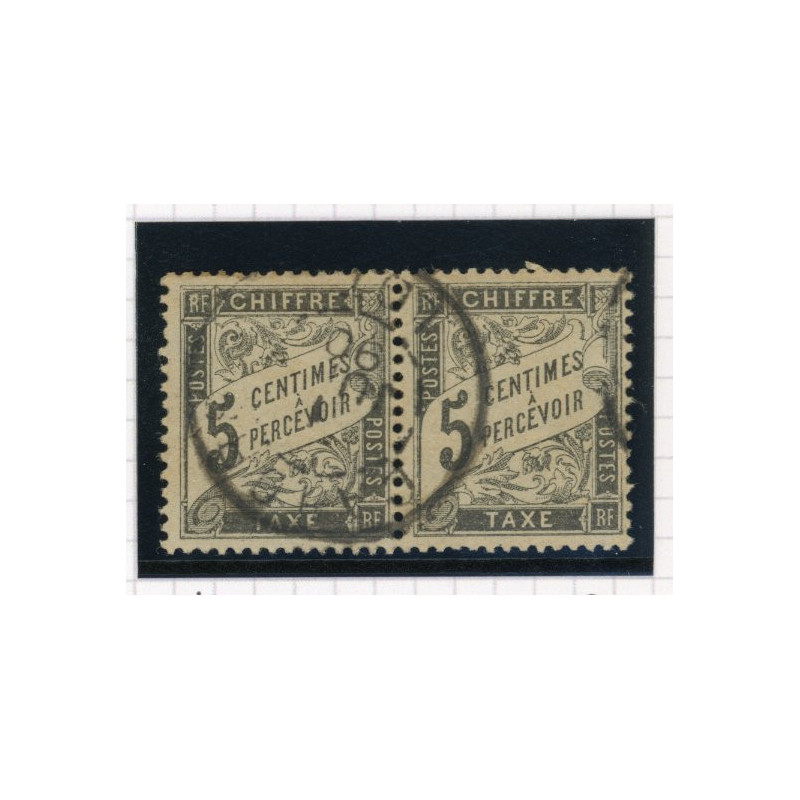Timbres-Taxe - YT 14 - Paire - Oblitere - Cote 80