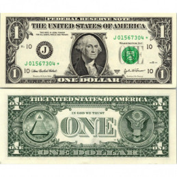 STAR NOTE 2003A $1 DOLLAR...