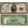 5 dollars National Bank - LYONS FALLS - New York - Serie 1929 - B000676A