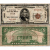 5 dollars National Bank - SALEM - New Jersey - Serie 1929 - D005982A