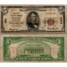 5 dollars National Bank - MERIDEN - Connecticut - Serie 1929 - C008820A
