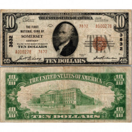 10 Dollars National Bank -...