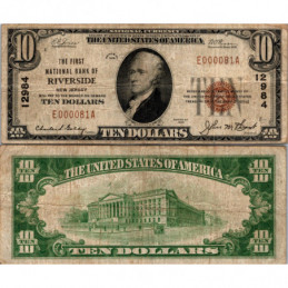 10 Dollars National Bank -...