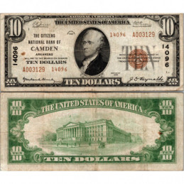 10 Dollars National Bank -...