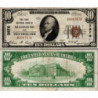 10 Dollars National Bank - MIAMISBURG - Ohio - Serie 1929 - B000767A