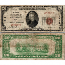 20 Dollars National Bank -...