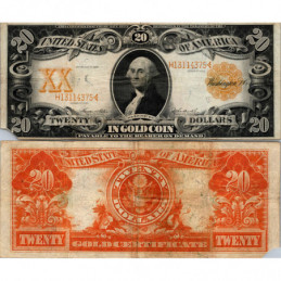 20 Dollars Gold Certificate...