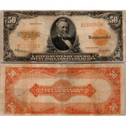 50 Dollars Gold Certificate...